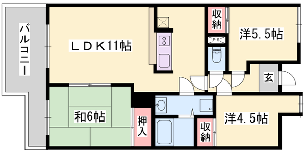 シティガーデン広畑の物件間取画像